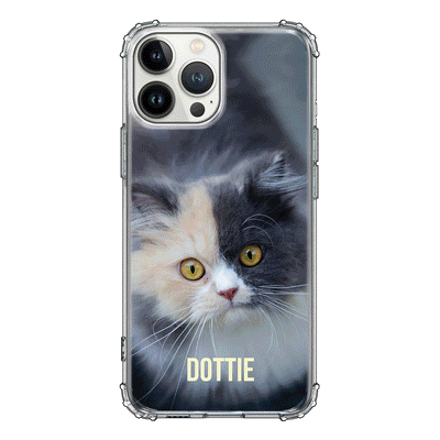 Apple iPhone 13 Pro Max / Clear Classic Personalized Pet Cat, Phone Case - Stylizedd.com