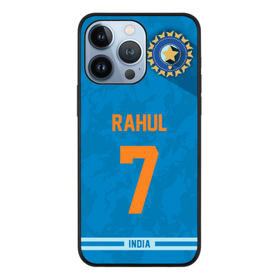Apple iPhone 13 Pro / Rugged Black Phone Case Personalized Cricket Jersey Phone Case Custom Name & Number - Stylizedd
