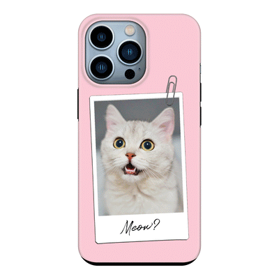 Apple iPhone 13 Pro / Tough Pro Polaroid Photo Pet Cat, Phone Case - Stylizedd.com
