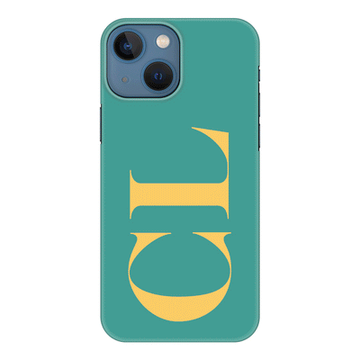 Apple iPhone 13 / Snap Classic Phone Case Personalized Monogram Large Initial 3D Shadow Text, Phone Case - Stylizedd.com
