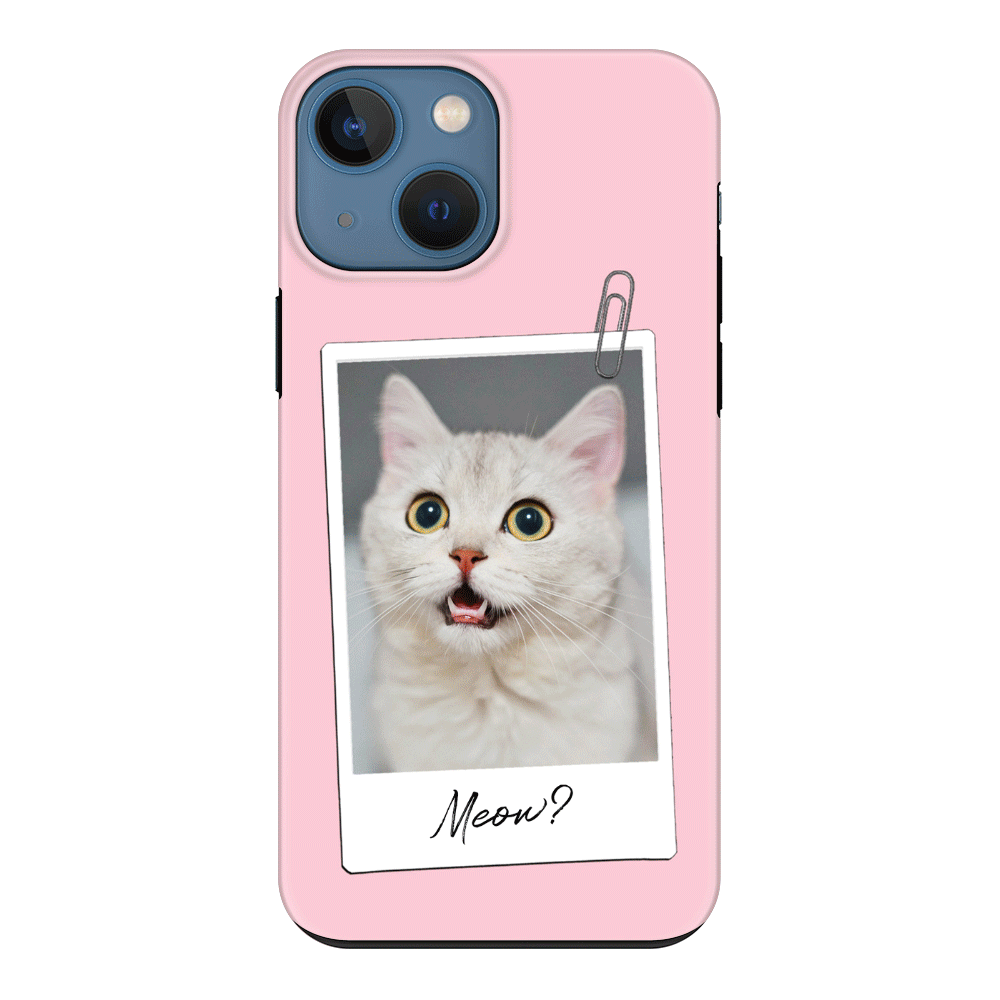 Apple iPhone 13 / Tough Pro Polaroid Photo Pet Cat, Phone Case - Stylizedd.com