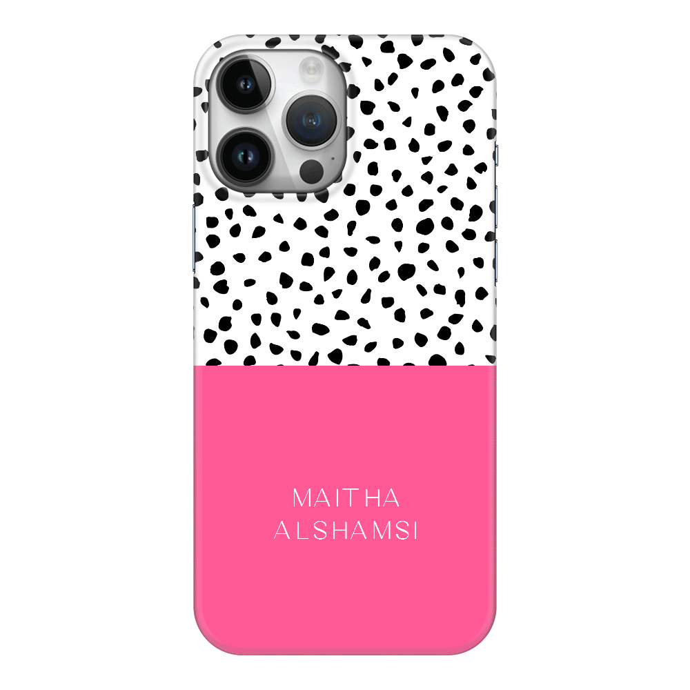 Apple iPhone 14 Pro Max / Snap Classic Phone Case Personalized Text Colorful Spotted Dotted, Phone Case - Stylizedd.com