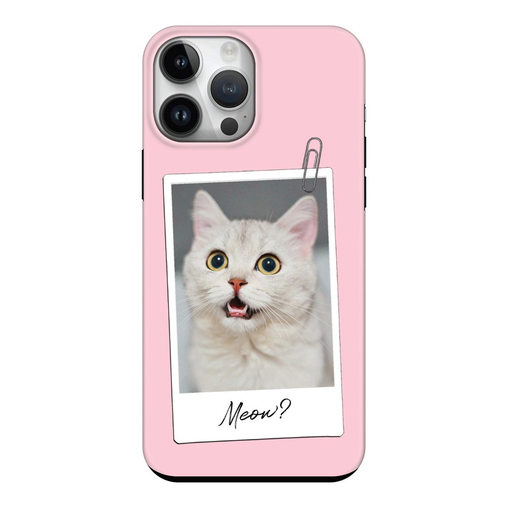 Apple iPhone 14 Pro Max / Tough Pro Polaroid Photo Pet Cat, Phone Case - Stylizedd.com