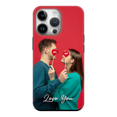 Apple iPhone 14 Pro / Tough Pro Custom Photo Valentine, Phone Case - Stylizedd.com