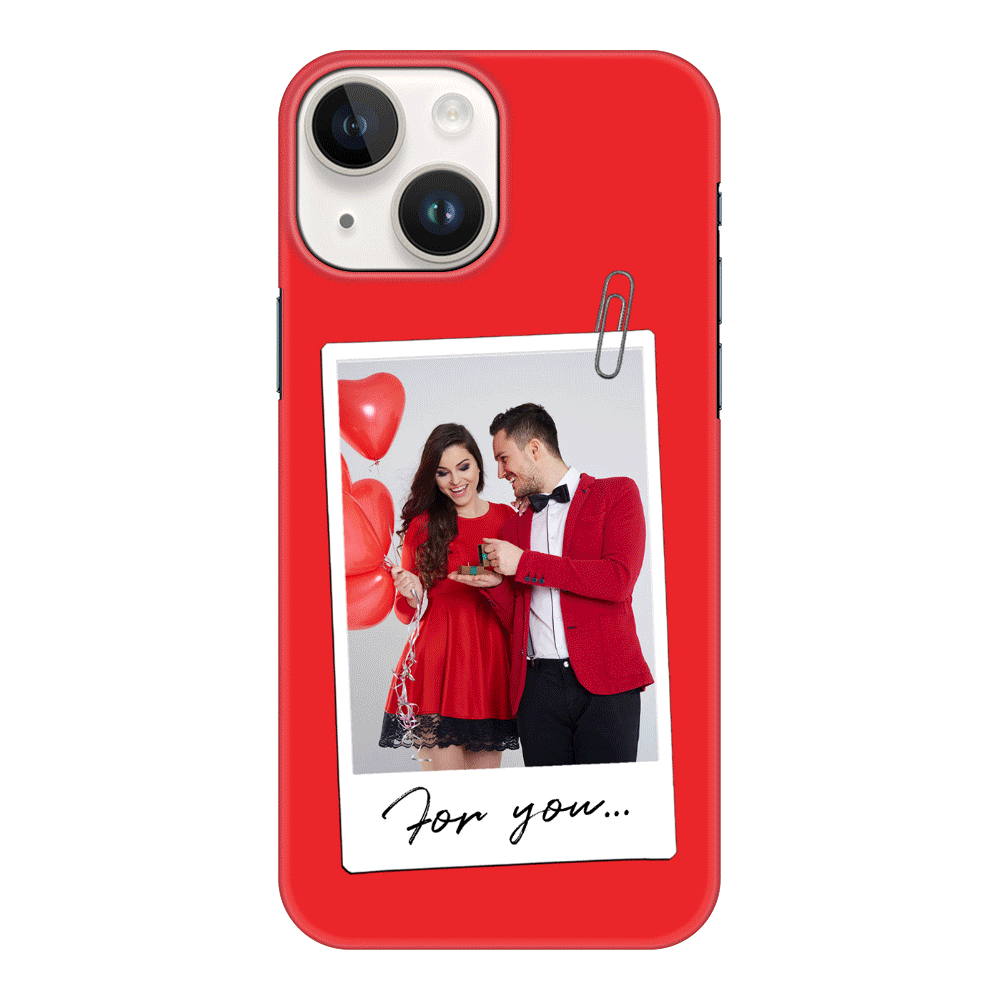 Apple iPhone 14 / Snap Classic Personalized Polaroid Photo Valentine, Phone Case - Stylizedd.com