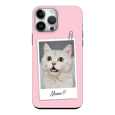 Apple iPhone 15 Pro Max / Tough Pro Polaroid Photo Pet Cat, Phone Case - Stylizedd.com