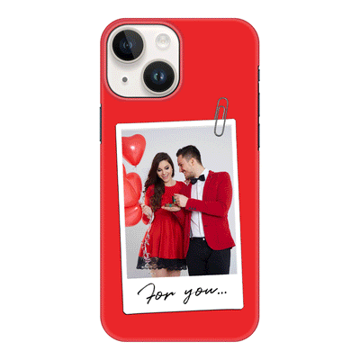 Apple iPhone 15 / Snap Classic Personalized Polaroid Photo Valentine, Phone Case - Stylizedd.com