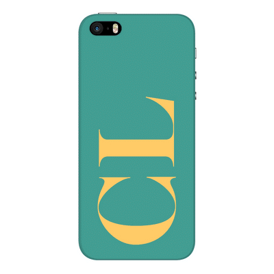 Apple iPhone 5s / 5 / SE / Snap Classic Phone Case Personalized Monogram Large Initial 3D Shadow Text, Phone Case - Stylizedd.com