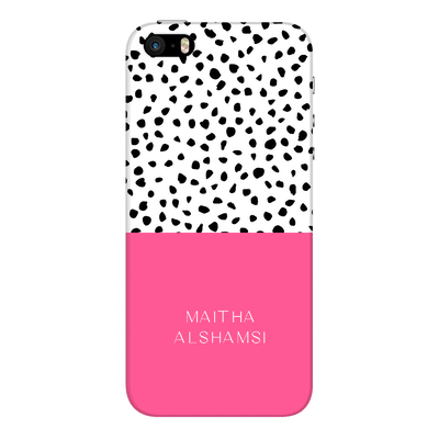 Apple iPhone 5s / 5 / SE / Snap Classic Phone Case Personalized Text Colorful Spotted Dotted, Phone Case - Stylizedd.com