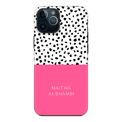 Apple iPhone 11 Pro / Tough Pro Phone Case Personalized Text Colorful Spotted Dotted, Phone Case - Stylizedd.com
