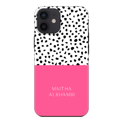 Apple iPhone 11 / Tough Pro Phone Case Personalized Text Colorful Spotted Dotted, Phone Case - Stylizedd.com