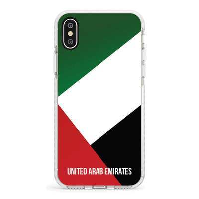 Apple iPhone X / iPhone XS / Impact Pro White Personalized UAE United Arab Emirates, Phone Case - Stylizedd.com