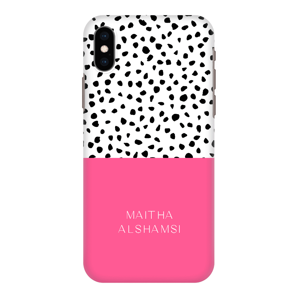 Apple iPhone XS MAX / Snap Classic Phone Case Personalized Text Colorful Spotted Dotted, Phone Case - Stylizedd.com