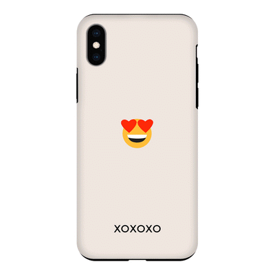 Apple iPhone XR / Tough Pro Phone Case Custom Text Emojis Emoticons, Phone Case - Stylizedd