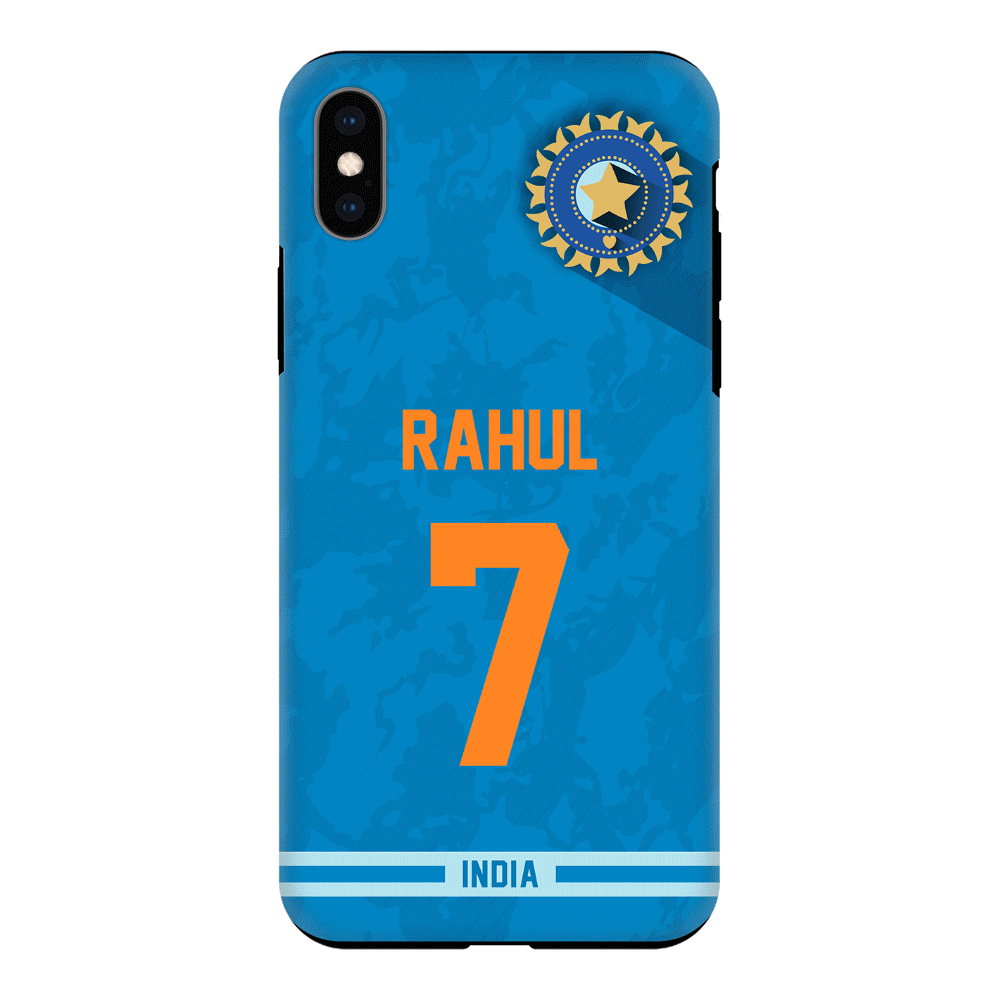 Apple iPhone X / iPhone XS / Tough Pro Personalized Cricket Jersey Phone Case Custom Name & Number - Stylizedd.com