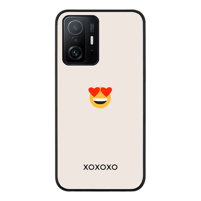 Xiaomi 11T Pro 5G / Rugged Black Phone Case Custom Text Emojis Emoticons, Phone Case - Xiaomi - Stylizedd