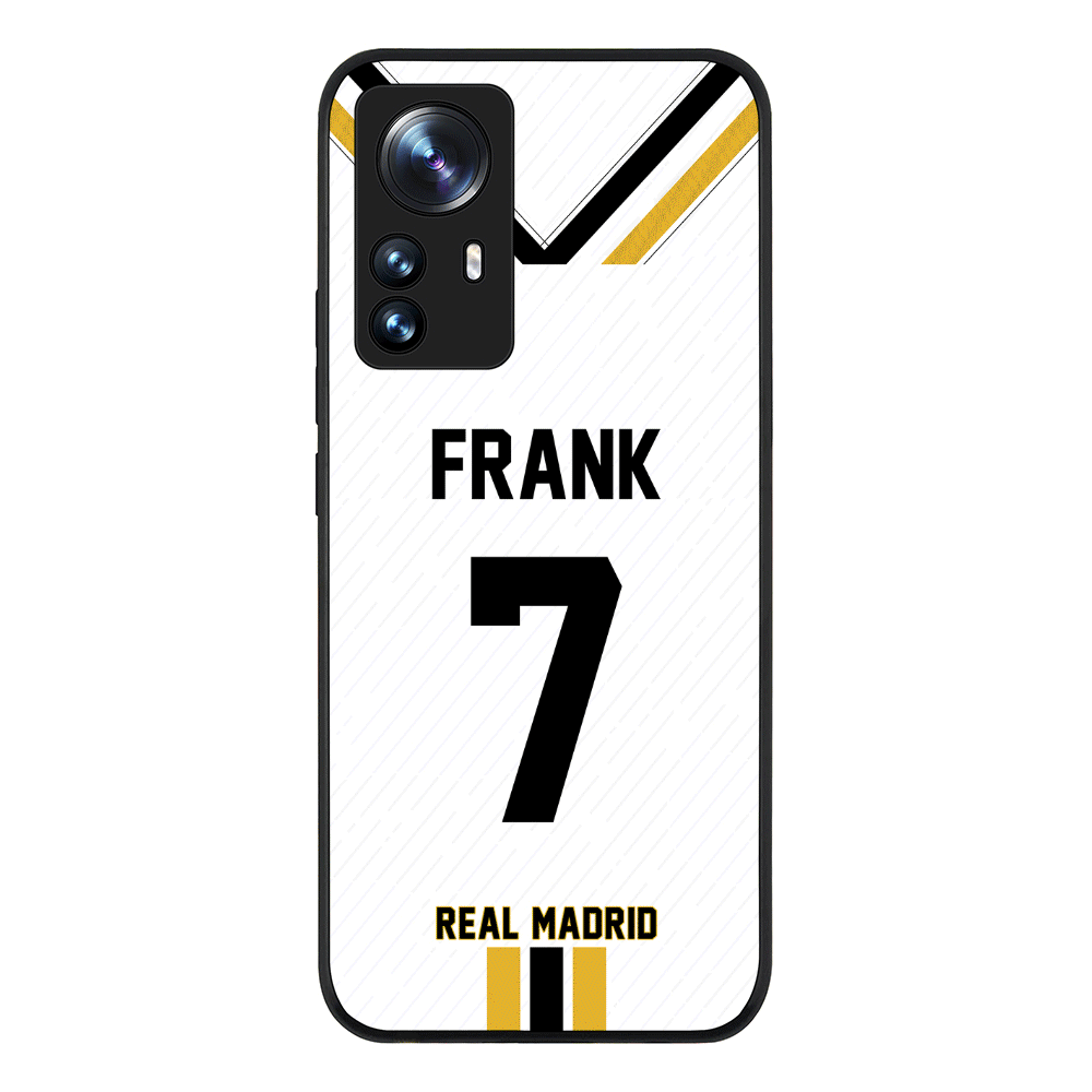 Xiaomi 12 Pro / Rugged Black Phone Case Personalized Football Clubs Jersey Phone Case Custom Name & Number - Xiaomi - Stylizedd
