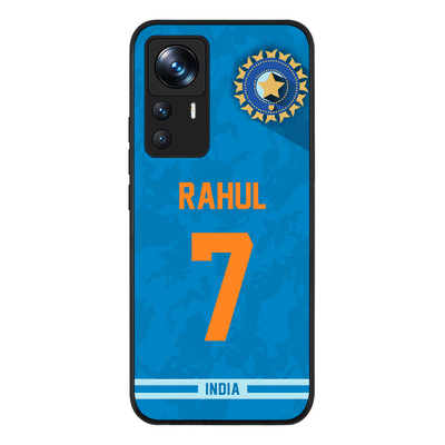 Xiaomi 12T / 12T Pro / Rugged Black Personalized Cricket Jersey Phone Case Custom Name & Number - Stylizedd.com