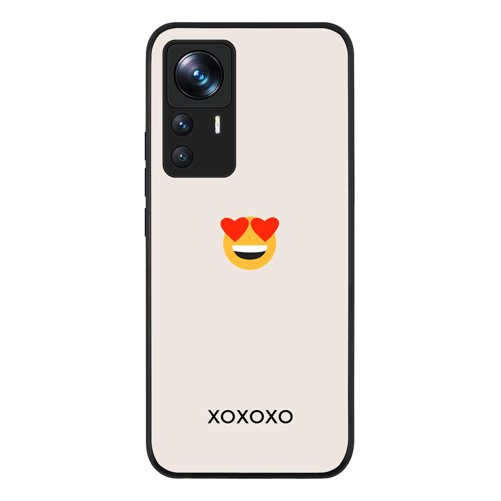 Xiaomi 12T / 12T Pro / Rugged Black Phone Case Custom Text Emojis Emoticons, Phone Case - Xiaomi - Stylizedd