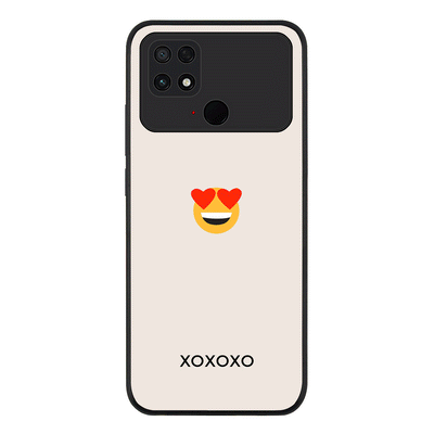 Poco C40 / Rugged Black Phone Case Custom Text Emojis Emoticons, Phone Case - Poco - Stylizedd