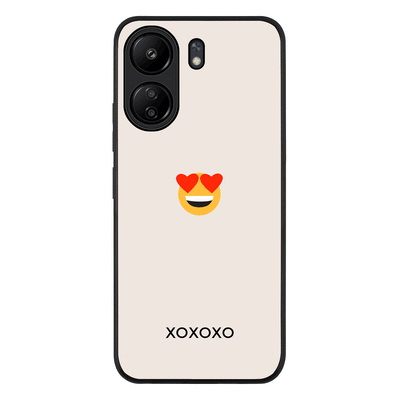 Poco C65 / Rugged Black Phone Case Custom Text Emojis Emoticons, Phone Case - Poco - Stylizedd