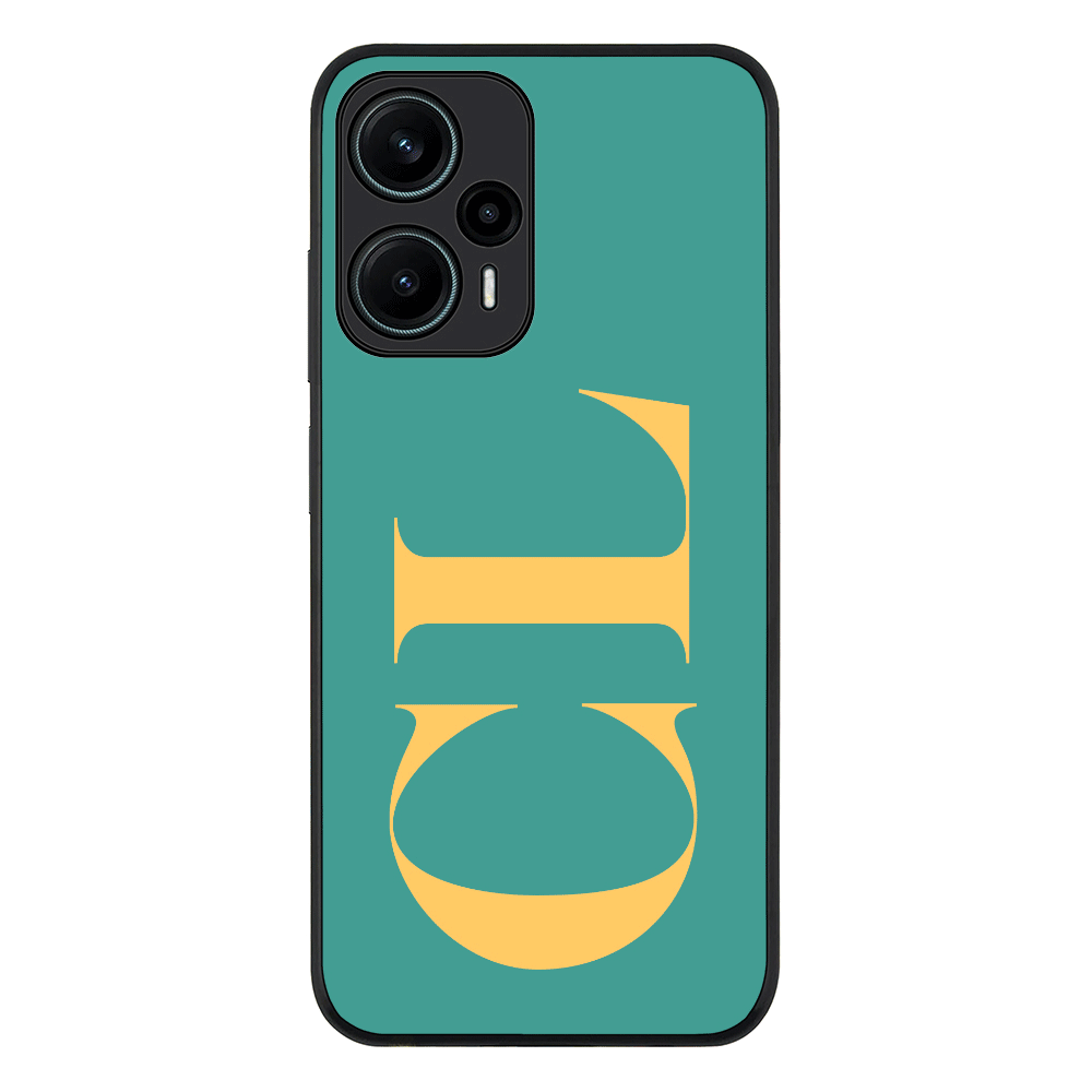 Personalized Monogram Large Initial 3D Shadow Text Phone Case - Redmi - Note 12 Turbo 5G / Rugged