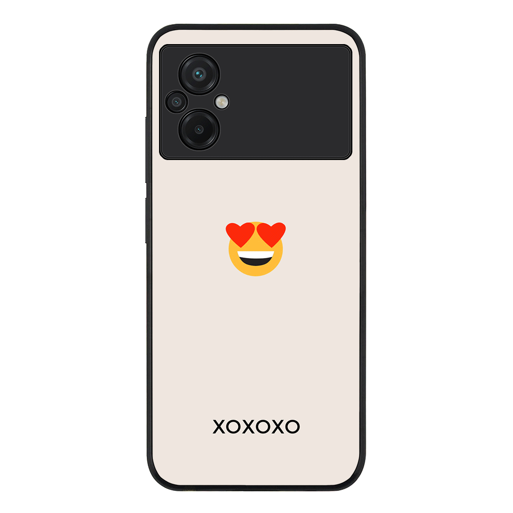 Poco M5 / Rugged Black Phone Case Custom Text Emojis Emoticons, Phone Case - Poco - Stylizedd