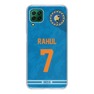 Huawei Nova 7i / P40 lite / Clear Classic Phone Case Personalized Cricket Jersey Phone Case Custom Name & Number - Huawei - Stylizedd