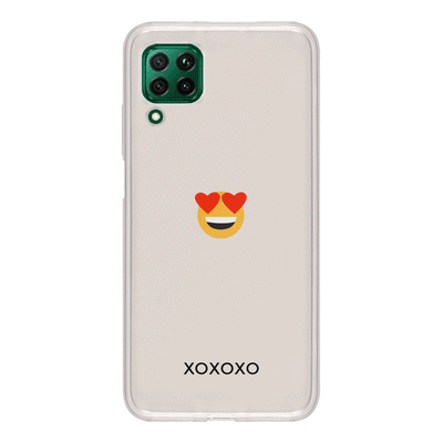 Huawei Nova 7i / P40 lite / Clear Classic Phone Case Custom Text Emojis Emoticons, Phone Case - Huawei - Stylizedd
