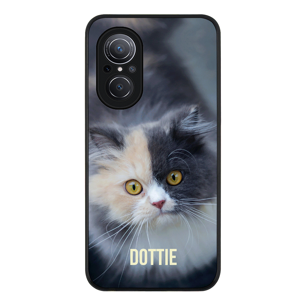 Huawei Nova 9 SE / Rugged Black Phone Case Personalized Pet Cat, Phone Case - Huawei - Stylizedd