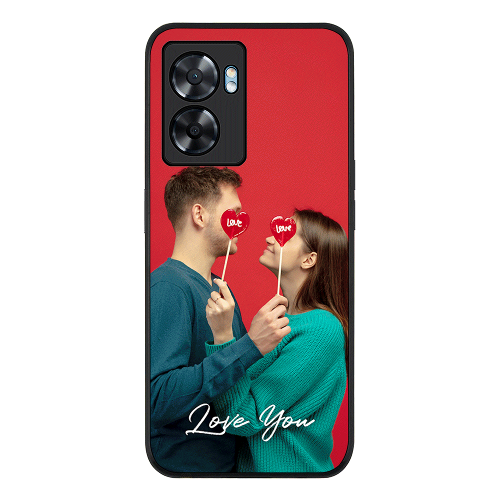 Oppo A57 5G / Rugged Black Phone Case Custom Photo Valentine, Phone Case - Oppo - Stylizedd