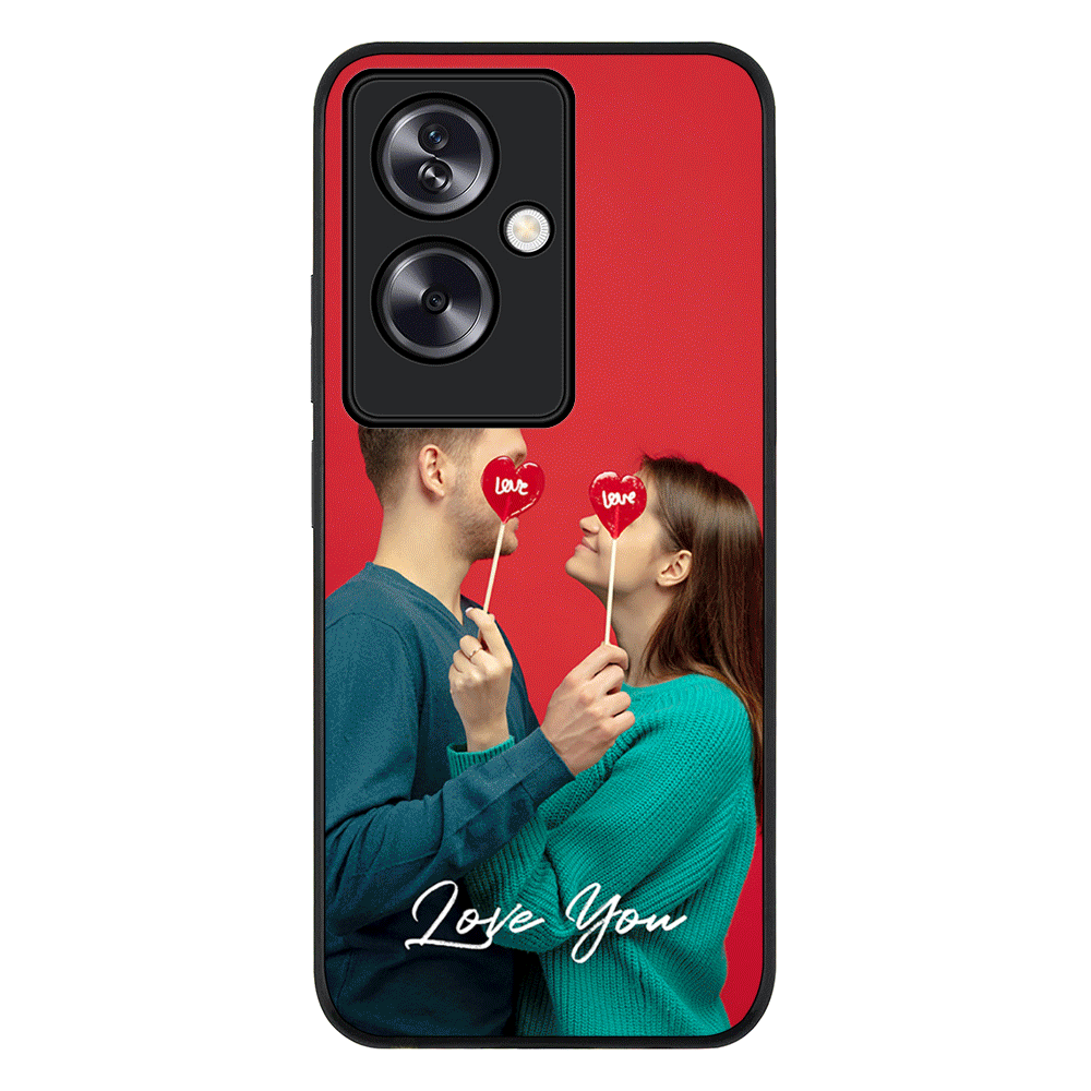 Oppo A79 5G / Rugged Black Phone Case Custom Photo Valentine, Phone Case - Oppo - Stylizedd