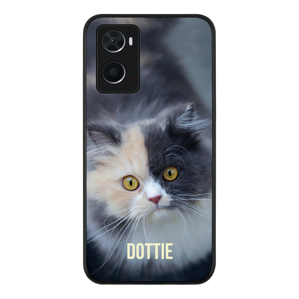 Oppo A96 4G / A36 / A76 / Rugged Black Personalized Pet Cat, Phone Case - Oppo - Stylizedd.com