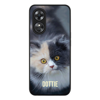 Oppo A97 / Rugged Black Personalized Pet Cat, Phone Case - Oppo - Stylizedd.com