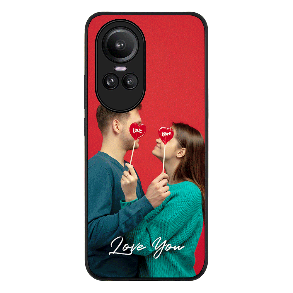 Oppo Reno10 / Oppo Reno10 Pro / Rugged Black Phone Case Custom Photo Valentine, Phone Case - Oppo - Stylizedd