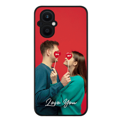 Oppo Reno7 Z / Rugged Black Phone Case Custom Photo Valentine, Phone Case - Oppo - Stylizedd