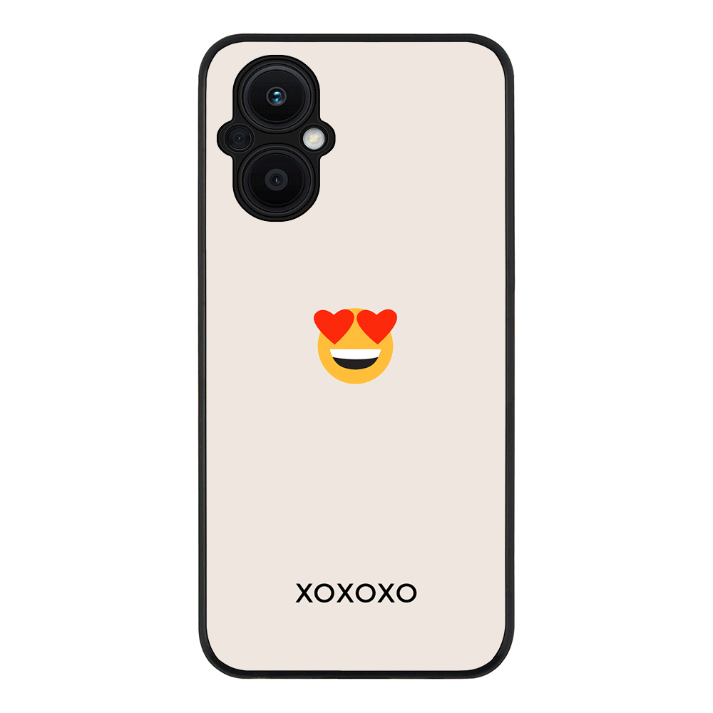 Oppo Reno7 Z / Rugged Black Phone Case Custom Text Emojis Emoticons, Phone Case - Oppo - Stylizedd