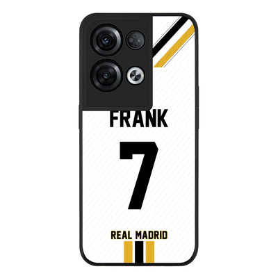Oppo Reno 8 Pro Rugged Black Personalized Football Clubs Jersey Phone Case Custom Name & Number - Oppo - Stylizedd.com