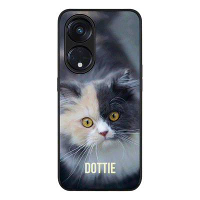 Oppo Reno 8T 5G / Oppo A1 Pro 5G / Rugged Black Personalized Pet Cat, Phone Case - Oppo - Stylizedd.com