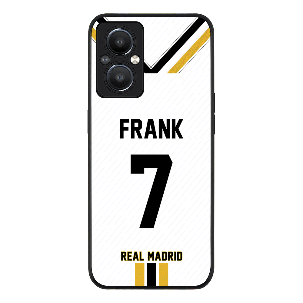 Oppo Reno 8 Z 5G / Reno8 Lite 5G / Reno7 Z 5G Rugged Black Personalized Football Clubs Jersey Phone Case Custom Name & Number - Oppo - Stylizedd.com