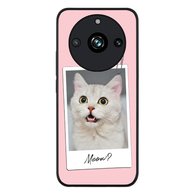 Realme 11 Pro / Realme 11 Pro Plus / Rugged Black Phone Case Polaroid Photo Pet Cat, Phone Case - Realme - Stylizedd