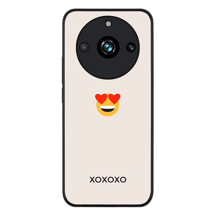 Realme 11 Pro / Realme 11 Pro Plus / Rugged Black Phone Case Custom Text Emojis Emoticons, Phone Case - Realme - Stylizedd