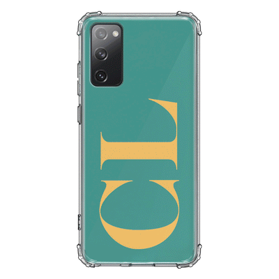 Samsung Galaxy S20 FE 4G 5G / Clear Classic Phone Case Personalized Monogram Large Initial 3D Shadow Text, Phone Case - Samsung S Series - Stylizedd