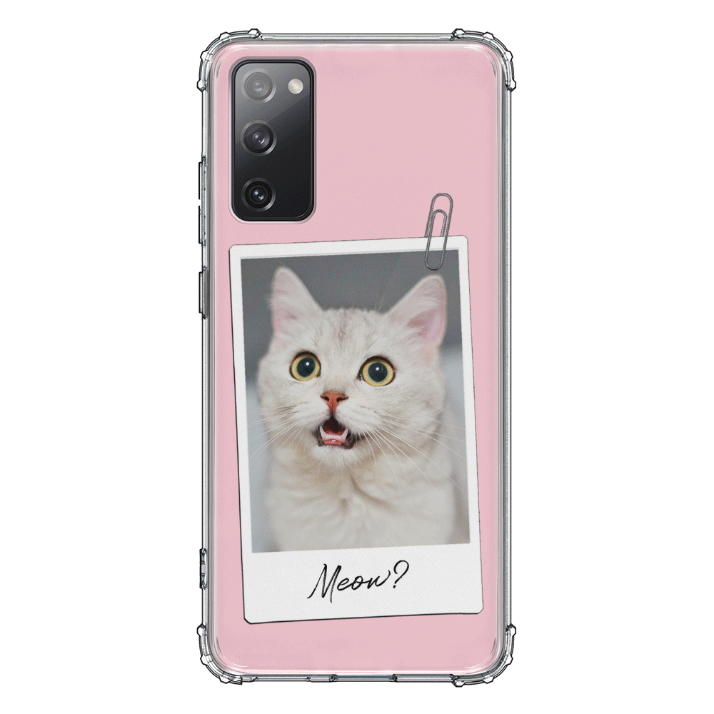 Samsung Galaxy S20 FE 4G 5G / Clear Classic Polaroid Photo Pet Cat, Phone Case - Samsung S Series - Stylizedd.com