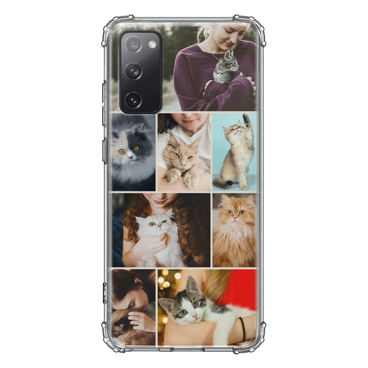 Samsung Galaxy S20 / Snap Classic Personalised Photo Collage Grid Pet Cat, Phone Case - Samsung S Series - Stylizedd.com