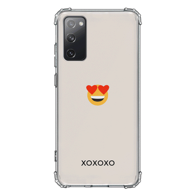 Samsung Galaxy S20 FE 4G 5G / Clear Classic Phone Case Custom Text Emojis Emoticons, Phone Case - Samsung S Series - Stylizedd