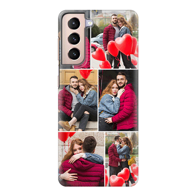Samsung Galaxy S21 Plus / Snap Classic Personalised Valentine Photo Collage Grid, Phone Case - Samsung S Series - Stylizedd.com