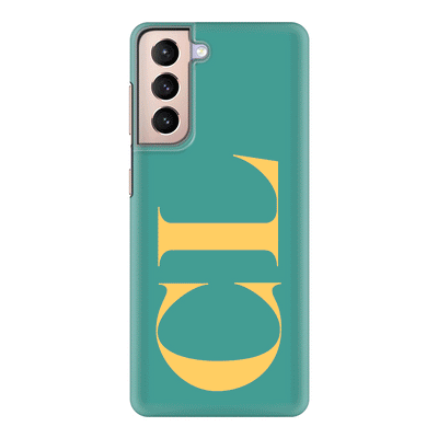 Samsung Galaxy S21 / Snap Classic Phone Case Personalized Monogram Large Initial 3D Shadow Text, Phone Case - Samsung S Series - Stylizedd