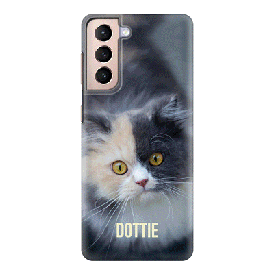 Samsung Galaxy S21 / Snap Classic Personalized Pet Cat, Phone Case - Samsung S Series - Stylizedd.com