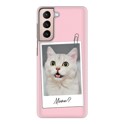 Samsung Galaxy S21 / Snap Classic Phone Case Polaroid Photo Pet Cat, Phone Case - Samsung S Series - Stylizedd
